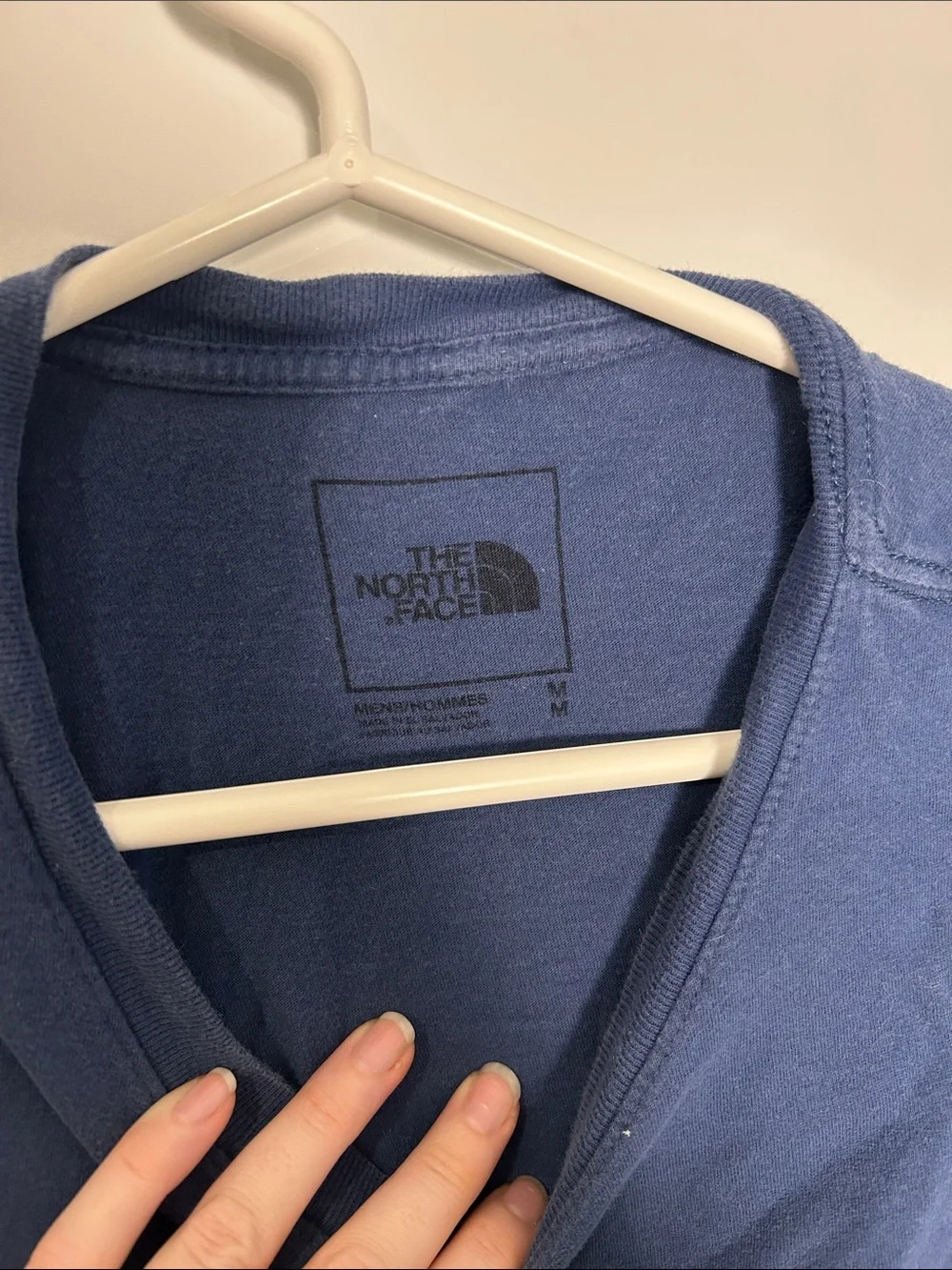 The North Face Blue Tee with Black Logo